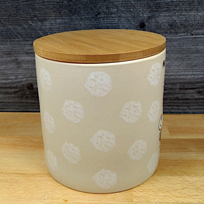Santa Claus Holiday Canister 5" Decorative Christmas Jar by Blue Sky Clayworks
