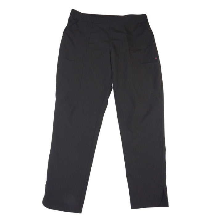 Scrubstar Premium Black Cargo Scrub Pants Womens Large L/G Elastic Waist0