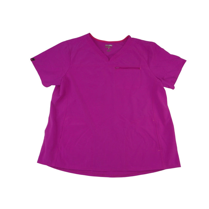 Scrubstar Premium Scrubwear Magenta Pink V Neck Scrub Top XL Ethical Fabric0
