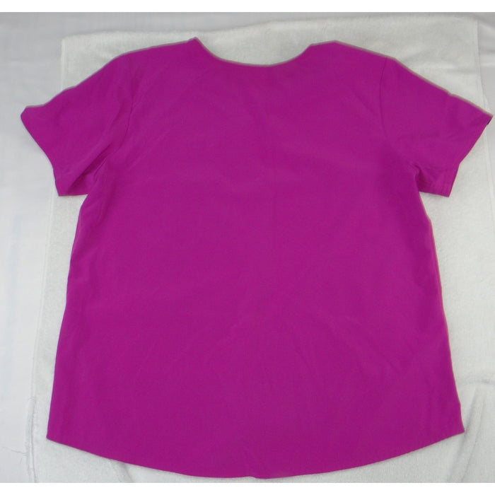 Scrubstar Premium Scrubwear Magenta Pink V Neck Scrub Top XL Ethical Fabric1