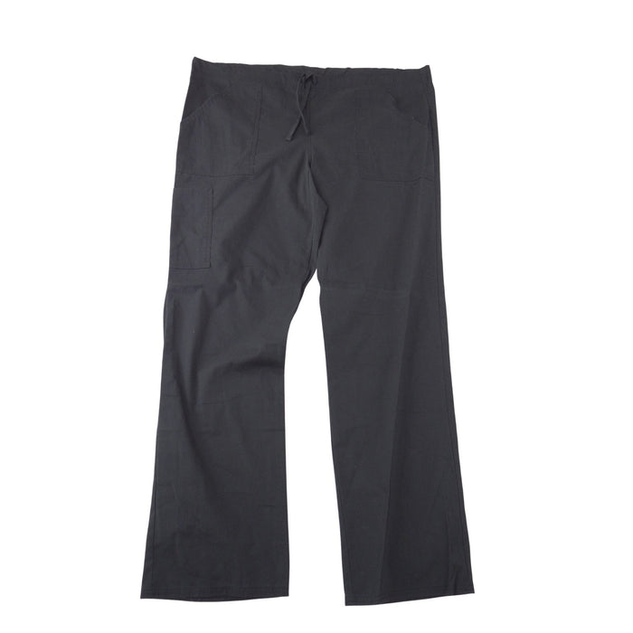 Scrubstar Womens Black Medical Scrub Set V Neck Top Cargo Pants WM00B068 Size M6