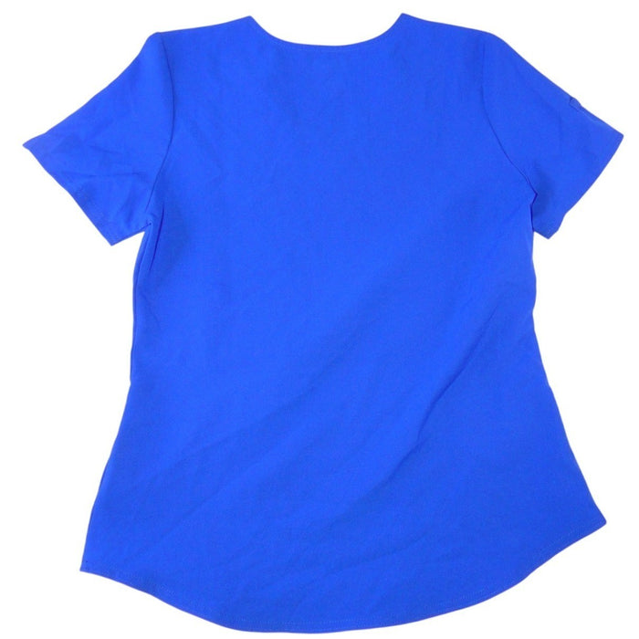 Scrubstar Womens Royal Blue V Neck 3 Pocket Medical Scrub Top Small 22932
