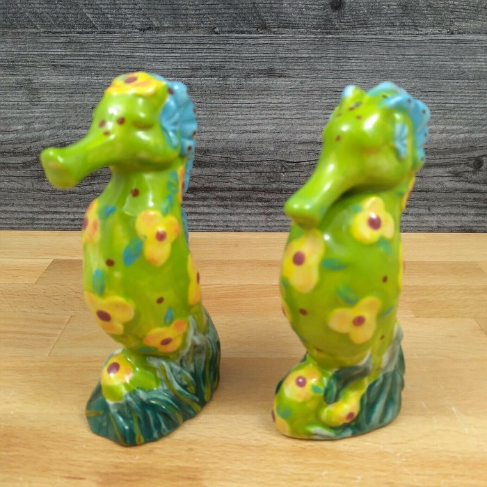 Sea Horse Nautical Salt and Pepper Set Collectible by Blue Sky Clayworks