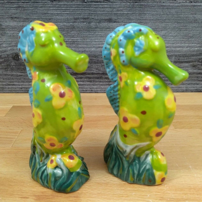 Sea Horse Nautical Salt and Pepper Set Collectible by Blue Sky Clayworks