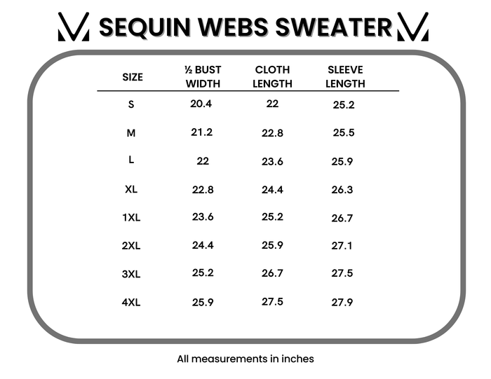 Sequin Webs Sweater