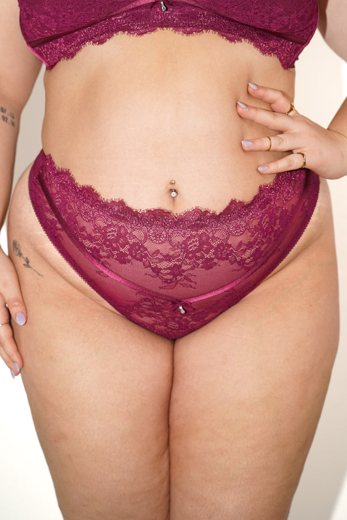 LILUNDERWEAR Serenity Tanga Taille Haute - tanga taille haute détail