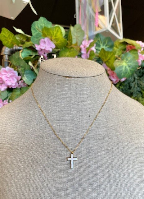 Shell Cross Necklace