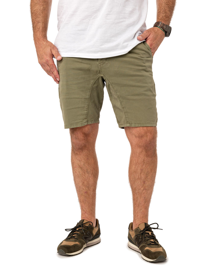 short chino verdi PULLIN en coton