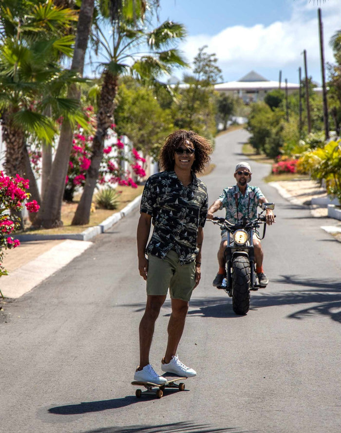 short chino verdi PULLIN en coton