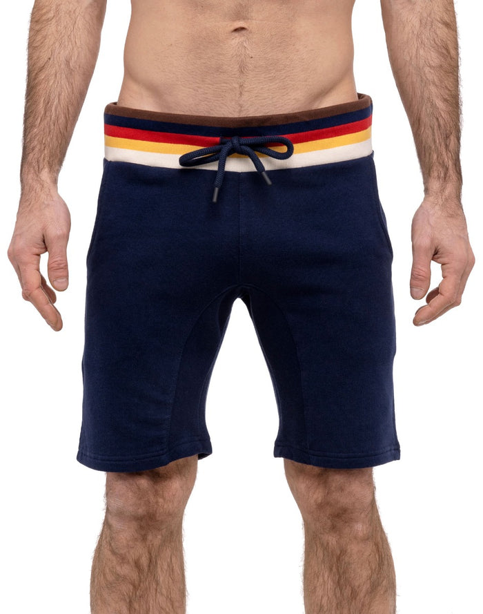 short joggging darknavy PULLIN en coton