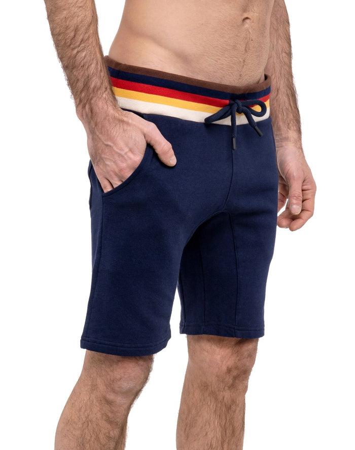 short joggging darknavy PULLIN en coton