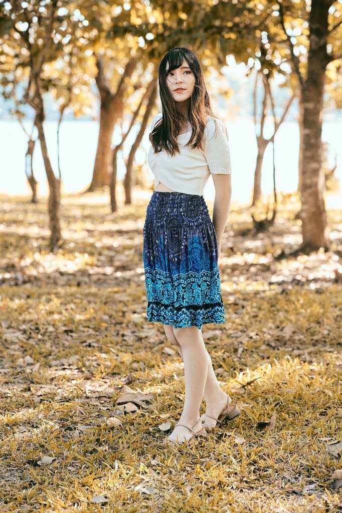 Short Mandala Boho Skirt - Lannaclothesdesign Shop