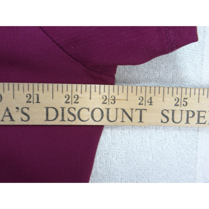 Skechers by Barco Womens XL Berry Purple V Neck Scrub Top Short Sleeve 32704