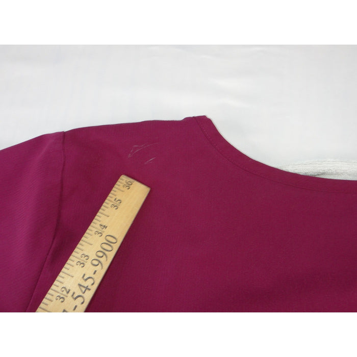 Skechers by Barco Womens XL Berry Purple V Neck Scrub Top Short Sleeve 32705
