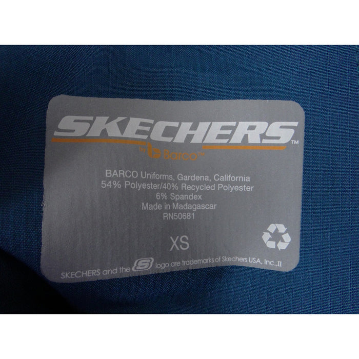 Skechers by Barco Womens XS Teal Blue Scrub Pants Elastic Drawstring Cargo 34282