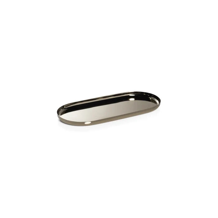SMALL-PARK LANE VERSATILE OVAL TRAY GOLD 9.5