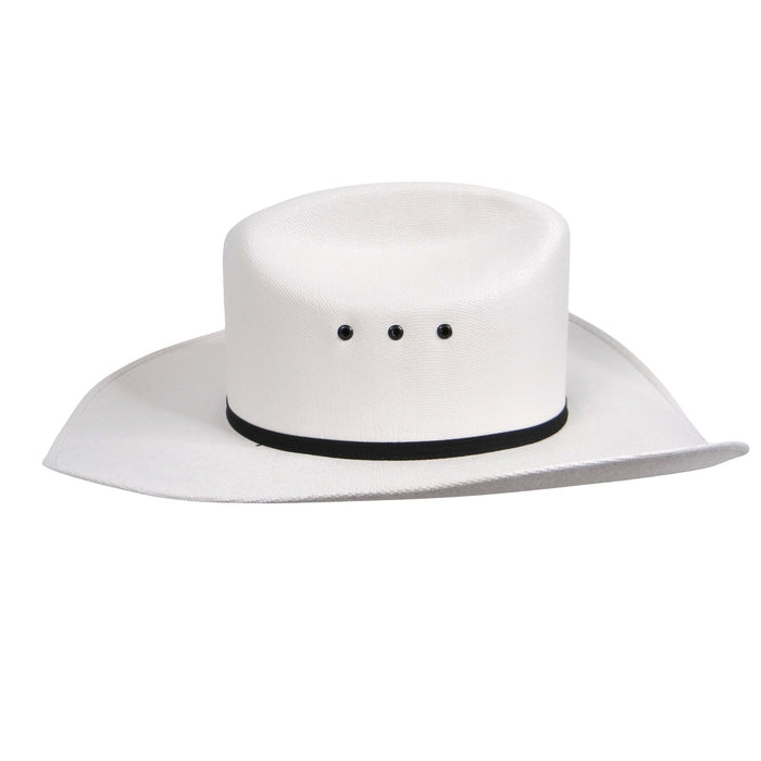 Smithbilt White Straw Cowboy Hat Cattleman Crease Wide Brim Western Hat 21823