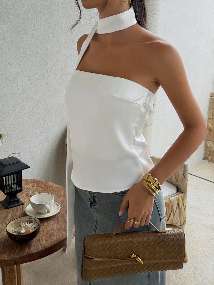 Snow Tube Top With Stole