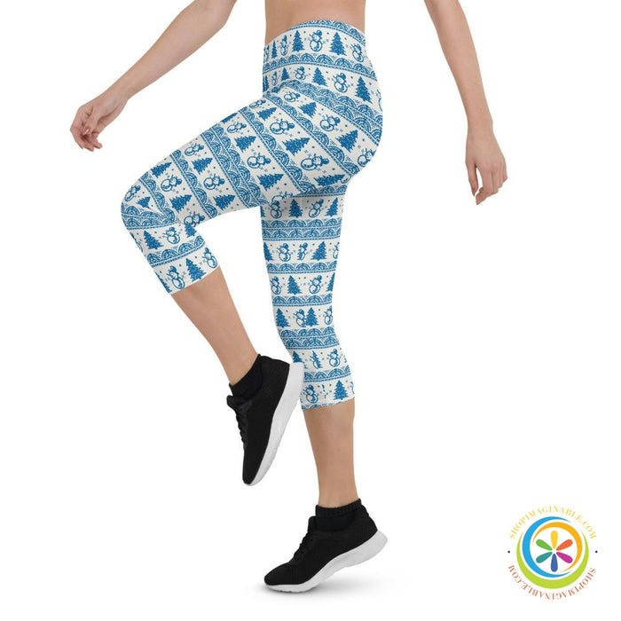 Snowman Sweater Capri Leggings-ShopImaginable.com