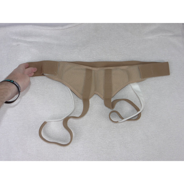 Soft Form Hernia Belt Large Beige Inguinal Support FLA Orthopedics 67 350 NEW4