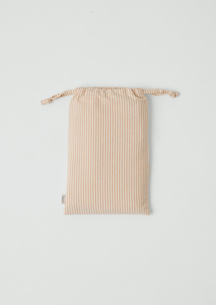 Soft Stripe Cotton Oxford Pillowcase Set | Clay/Ecru