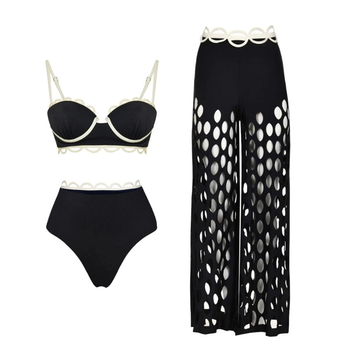 Solace Bikini Pant Set  - Black