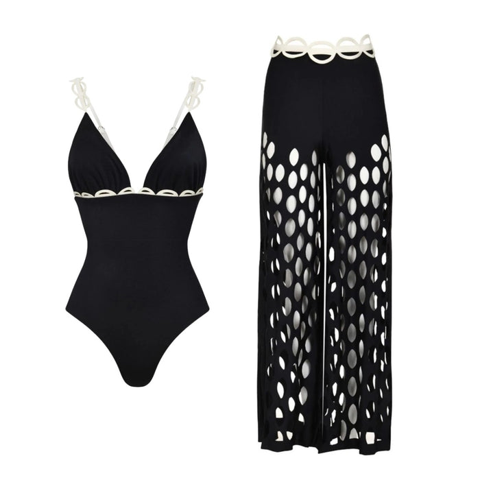 Solace Swimsuit Pant Set  - Black