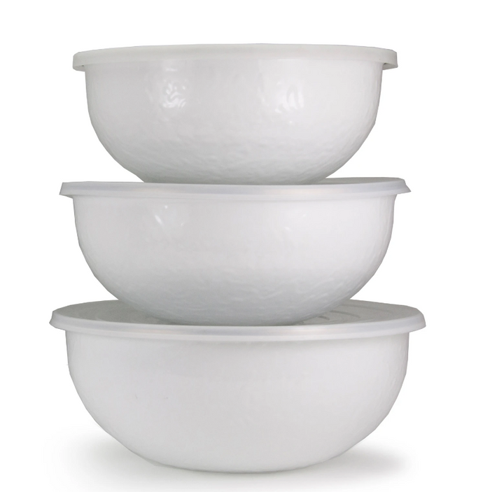 Solid White Mixing Bowls