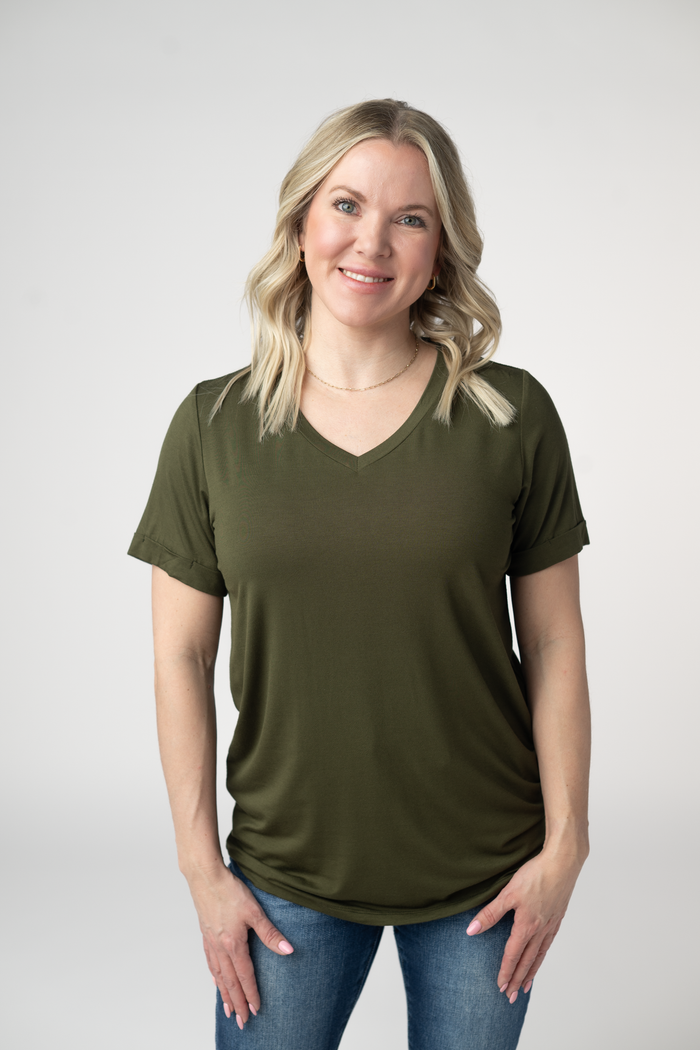 Sophie Top - Dark Olive