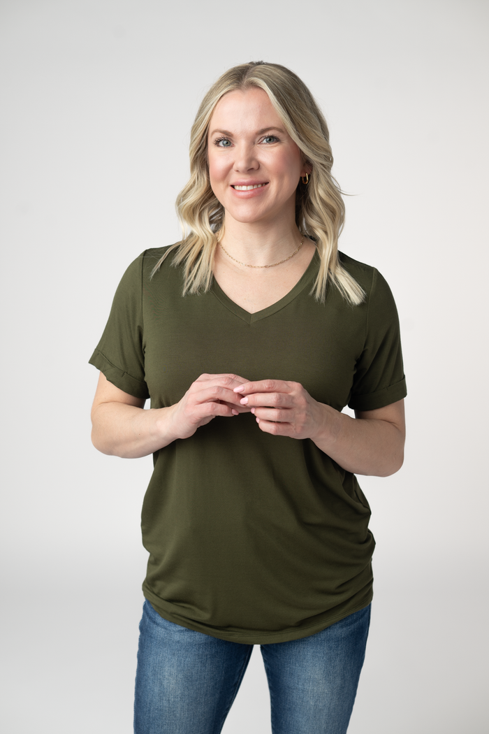 Sophie Top - Dark Olive