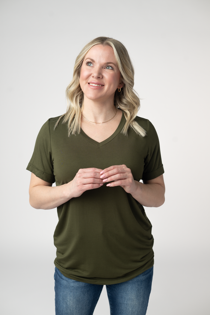Sophie Top - Dark Olive