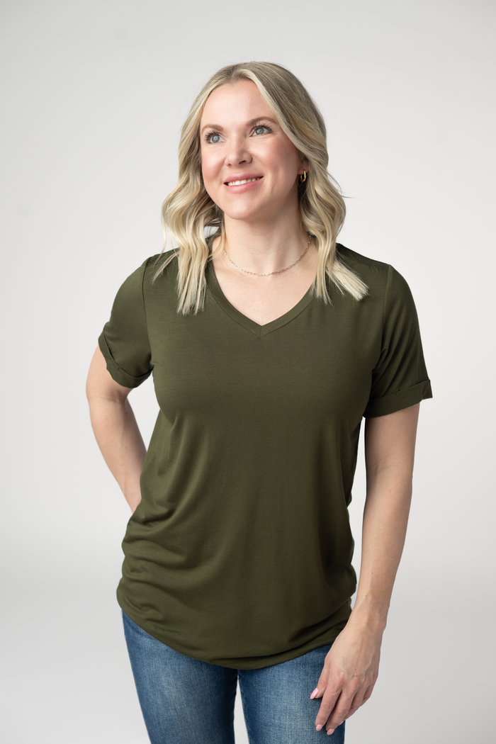 Sophie Top - Dark Olive