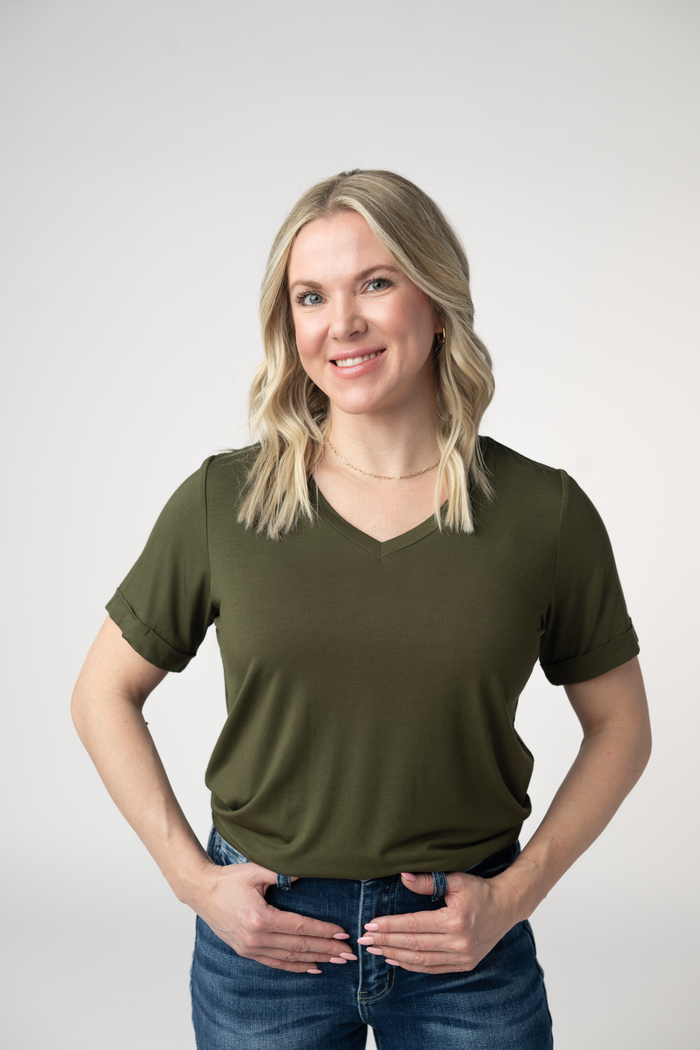 Sophie Top - Dark Olive