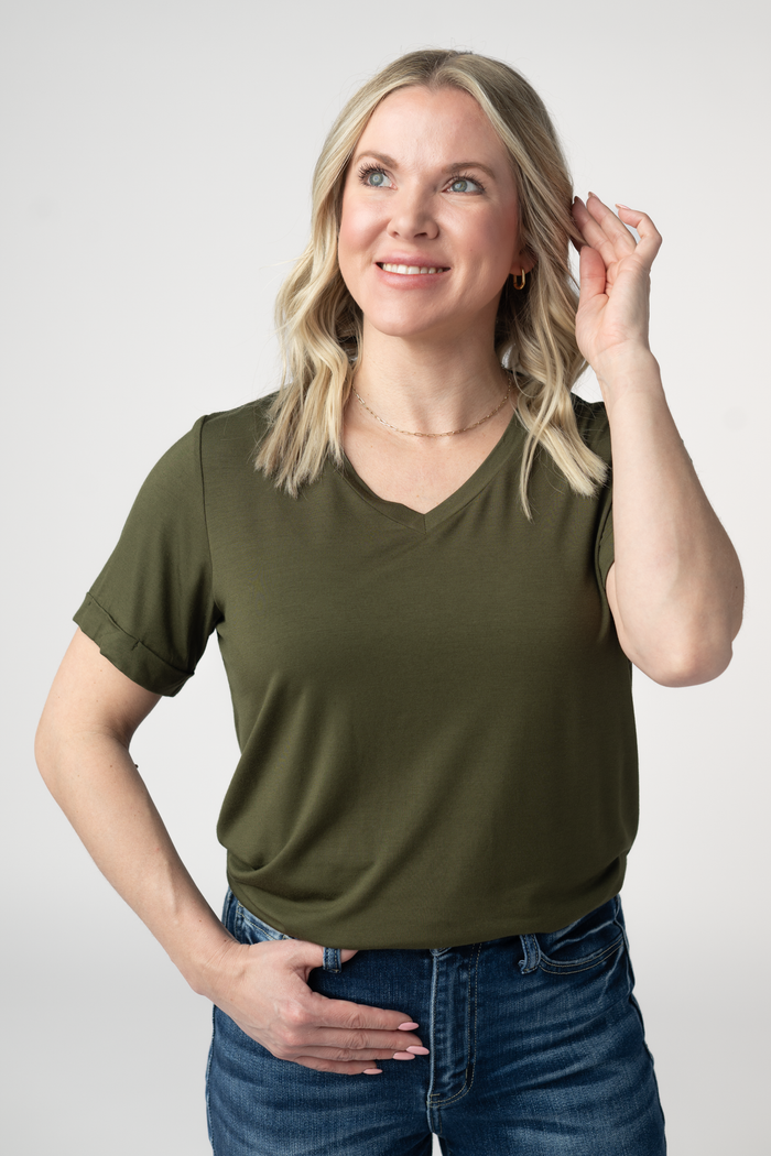 Sophie Top - Dark Olive