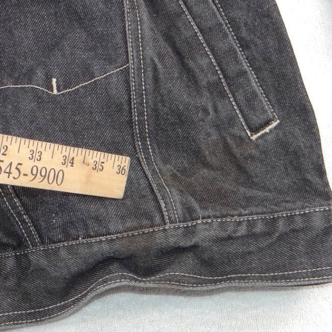 Southpole Mens XL Faded Black Denis Jacket Contrast Stitch Streetwear Y2K5