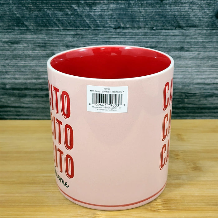 Spanish Coffee Mug Cafecito y Chisme - Coffee & Gossip - Pink Cup by Blue Sky