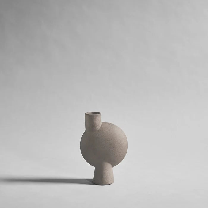 SPHERE VASE BUBL, MEDIO  - TAUPE