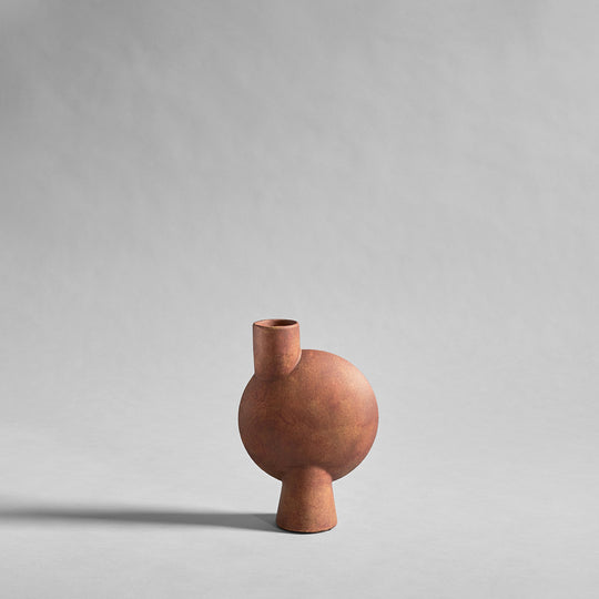 SPHERE VASE BUBL, MEDIO- TERRACOTTA