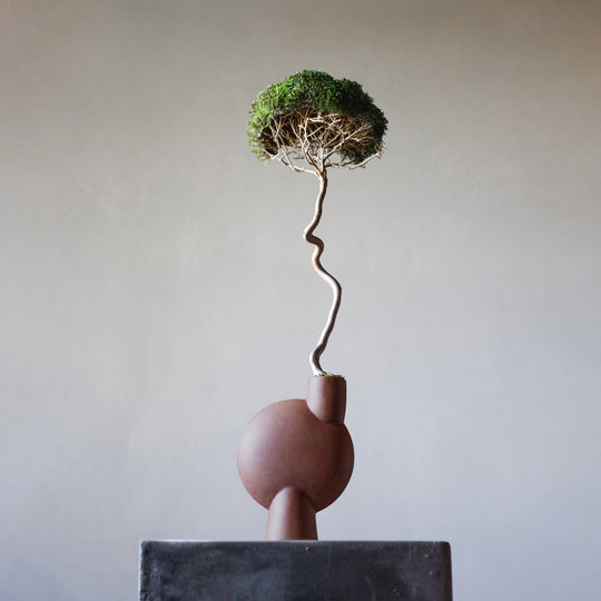 SPHERE VASE BUBL, MEDIO- TERRACOTTA