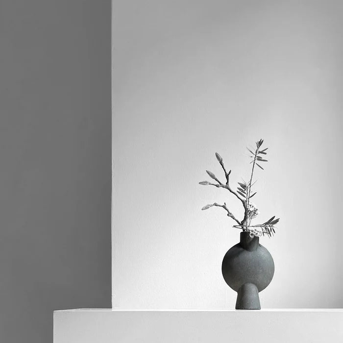 SPHERE VASE BUBL, MINI - DARK GREY
