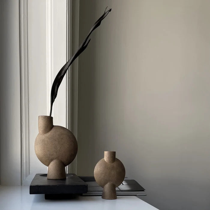 SPHERE VASE BUBL, MINI - OCHER