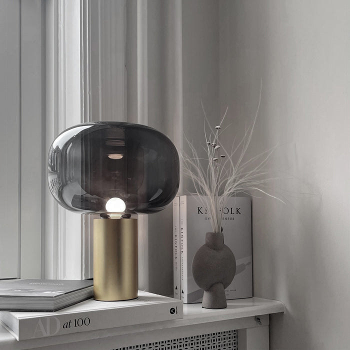 SPHERE VASE BUBL, MINI - TAUPE