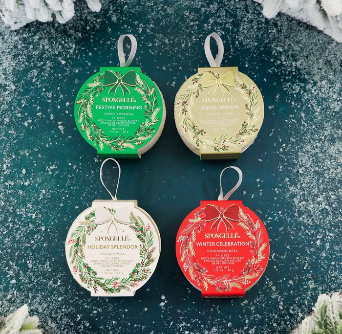 Spongelle Holiday Wreath Body Buffer Joyful Season