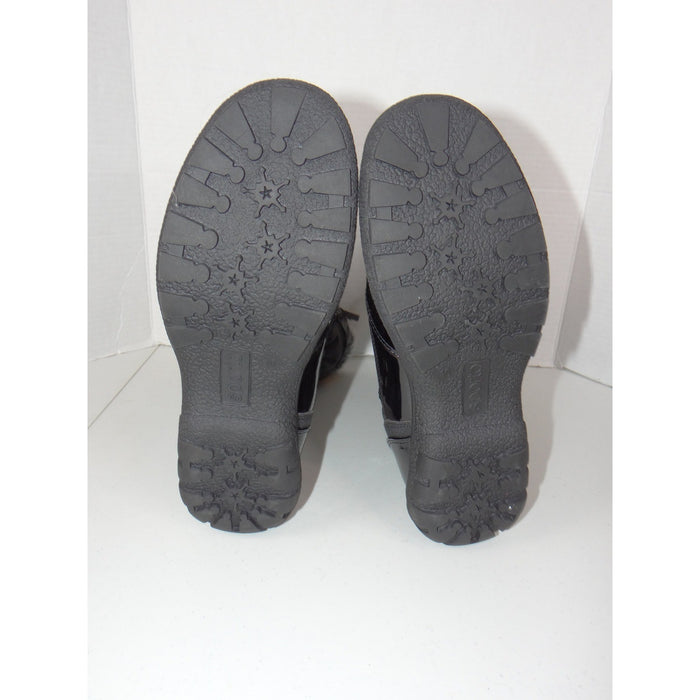 Sporto Eco System Womens Black Quilted Faux Fur Trim Winter Boots Size 10 NEW3
