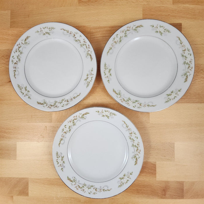 Springtime 3 Bread Butter Salad Plate Set International Silver Co 326 Ceramic