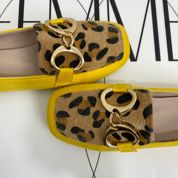 Square-Toe Suede Loafers