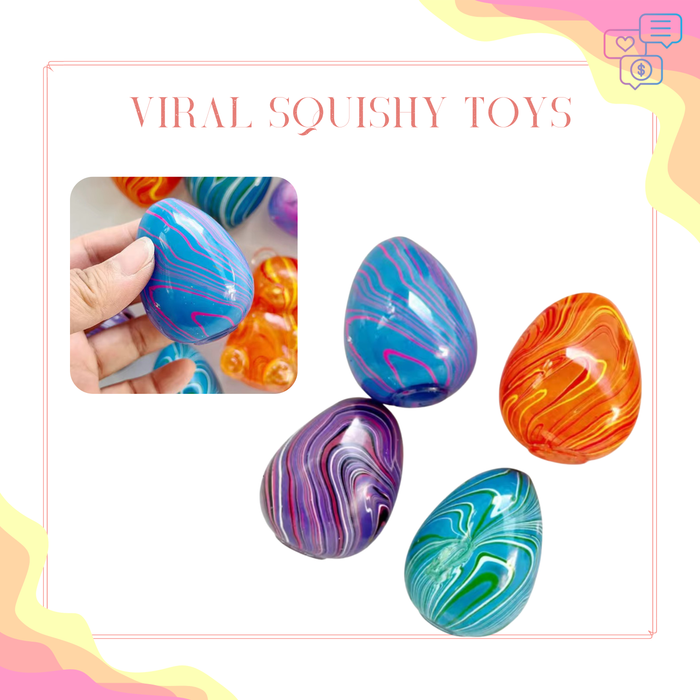 Squishy Toy - Egg, Marble - PREORDER