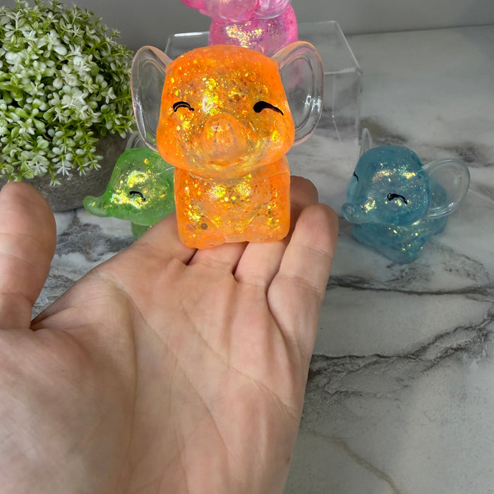 Squishy Toy - Elephant Glitter