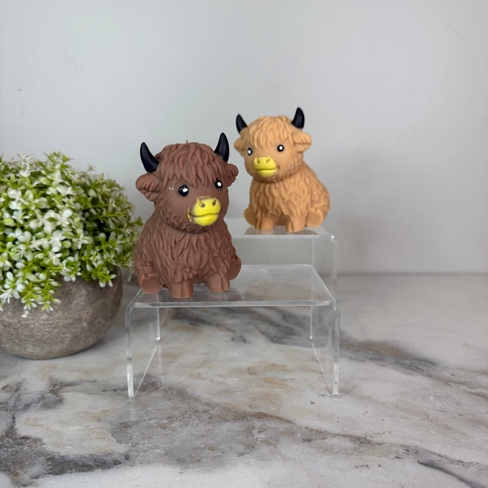 Squishy Toy - Highland Cow Brown & Tan