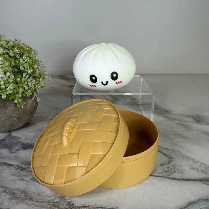 Squishy Toy - Viral Dumpling, Solid White
